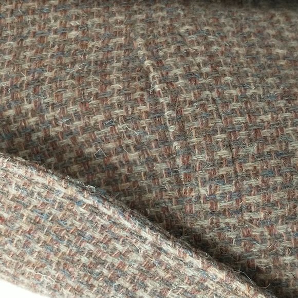 Vintage Tweed Suit Skirt Blazer Brooks Brothers Woven Neutral Wool Tailored USA - Picture 3 of 13